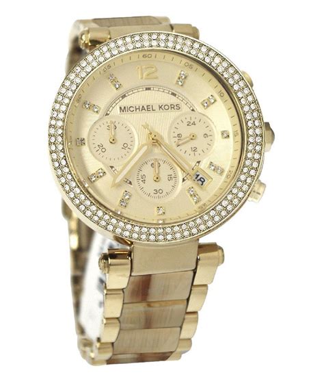 michael kors horn chronograph watch|Michael Kors chronograph ladies watch.